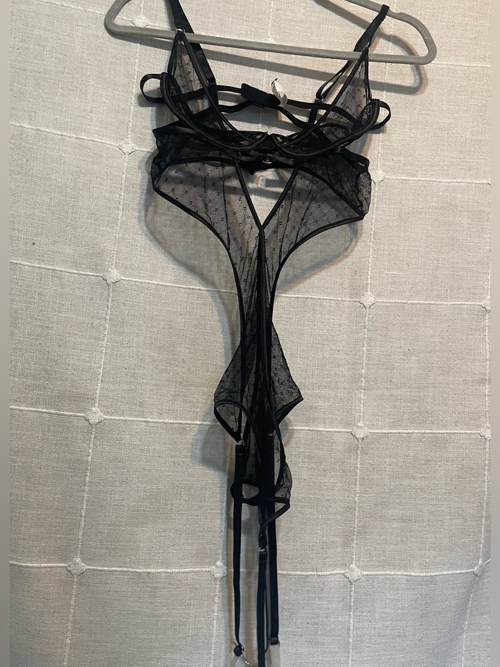 Forplay sexy black lingerie. Size medium.